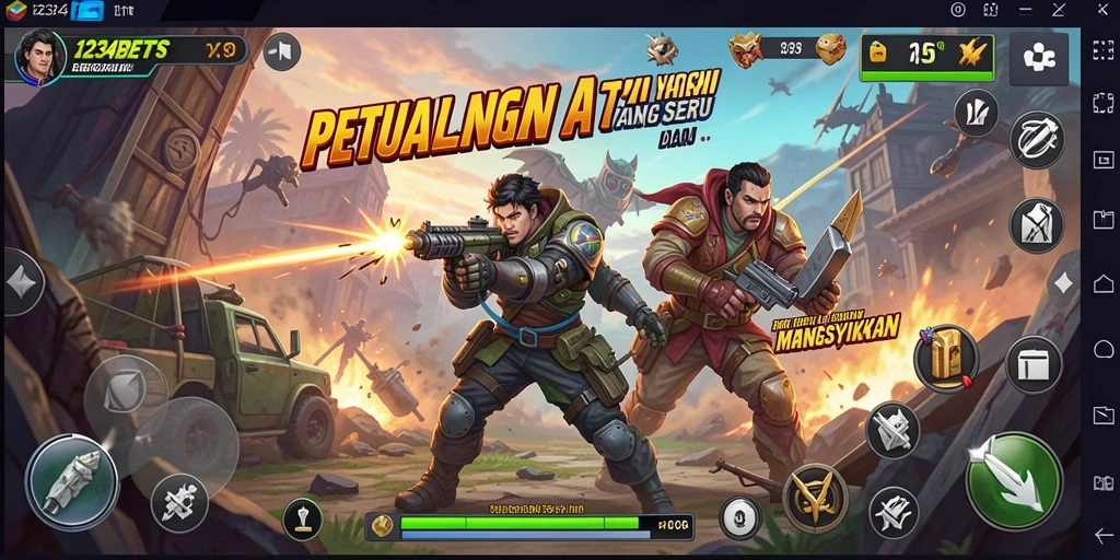 Tangkapan layar gameplay 1234BETS menampilkan aksi yang mendebarkan dan grafis yang halus.