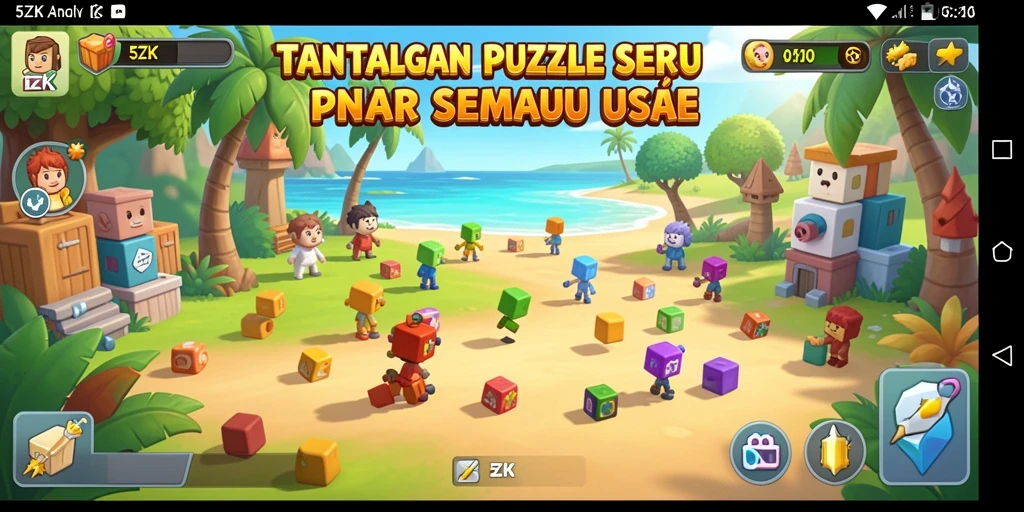 Tampilan gameplay dari 5ZK yang menarik dan interaktif.