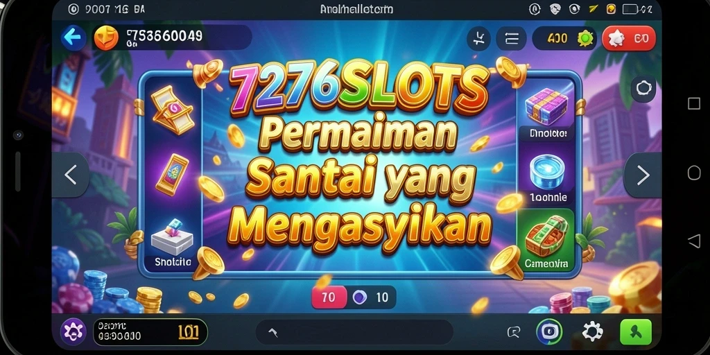 Tampilan gameplay menarik dari 7276SLOTS dengan mesin slot beragam.
