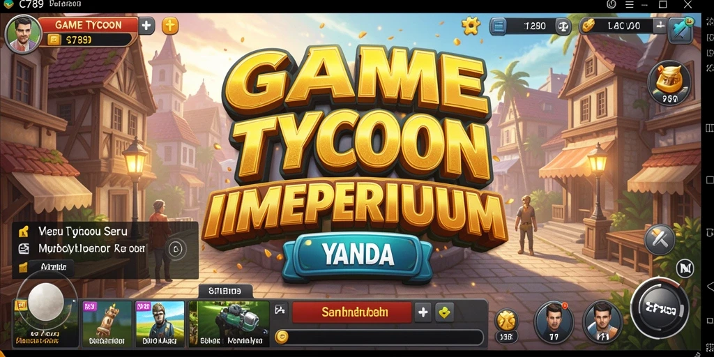 Tampilan gameplay C789 yang menarik dan penuh strategi bisnis.