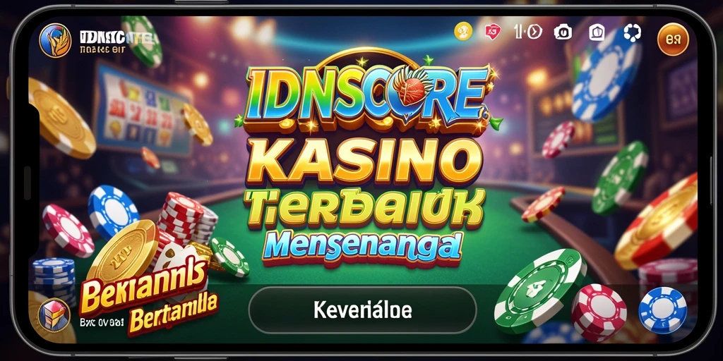 Tampilan gameplay menarik di IDNSCORE dengan beragam permainan Kasino.