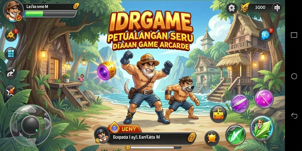 Tampilan gameplay menarik dengan aksi cepat dan warna-warni.