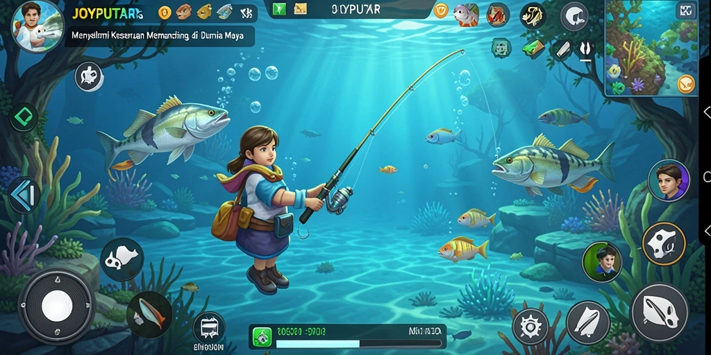 Tangkapan ikan yang mengesankan dalam gameplay JOYPUTAR.