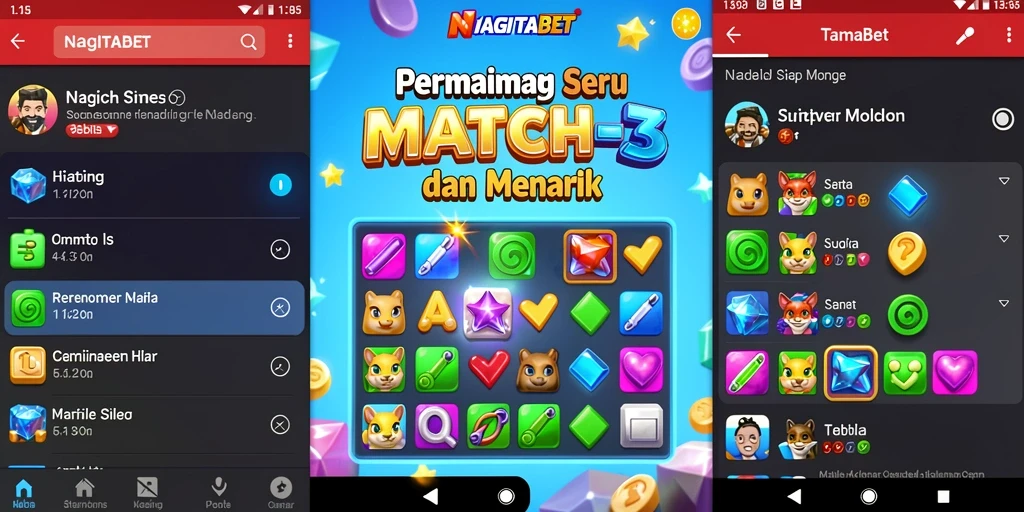 Tampilan gameplay NAGITABET yang penuh warna dan menarik.