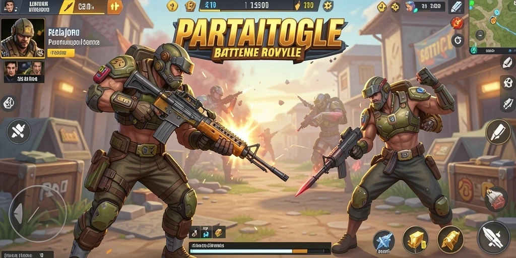 Tampak seru di medan perang Battle Royale.